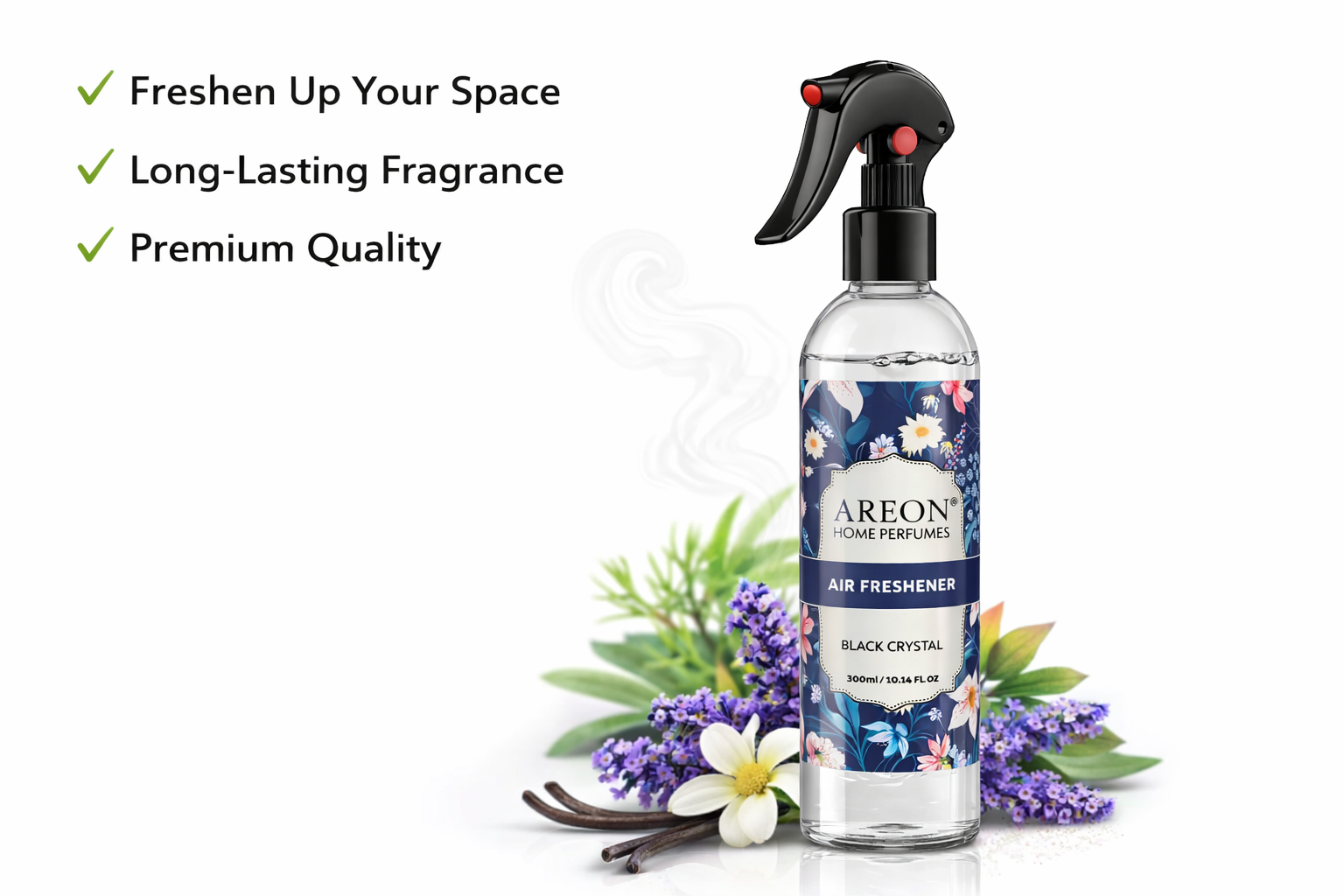 AREON Home Perfumes – Odorizant de Cameră Black Crystal 300ml