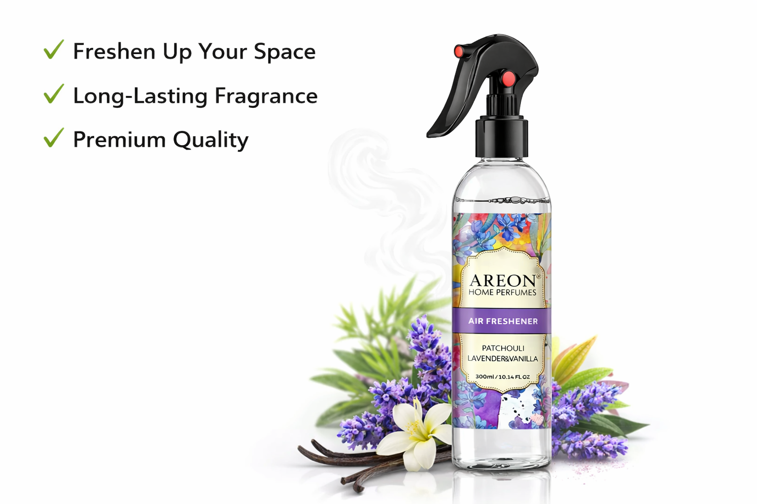 AREON Home Perfumes – Odorizant de Cameră Patchouli, Lavandă & Vanilie